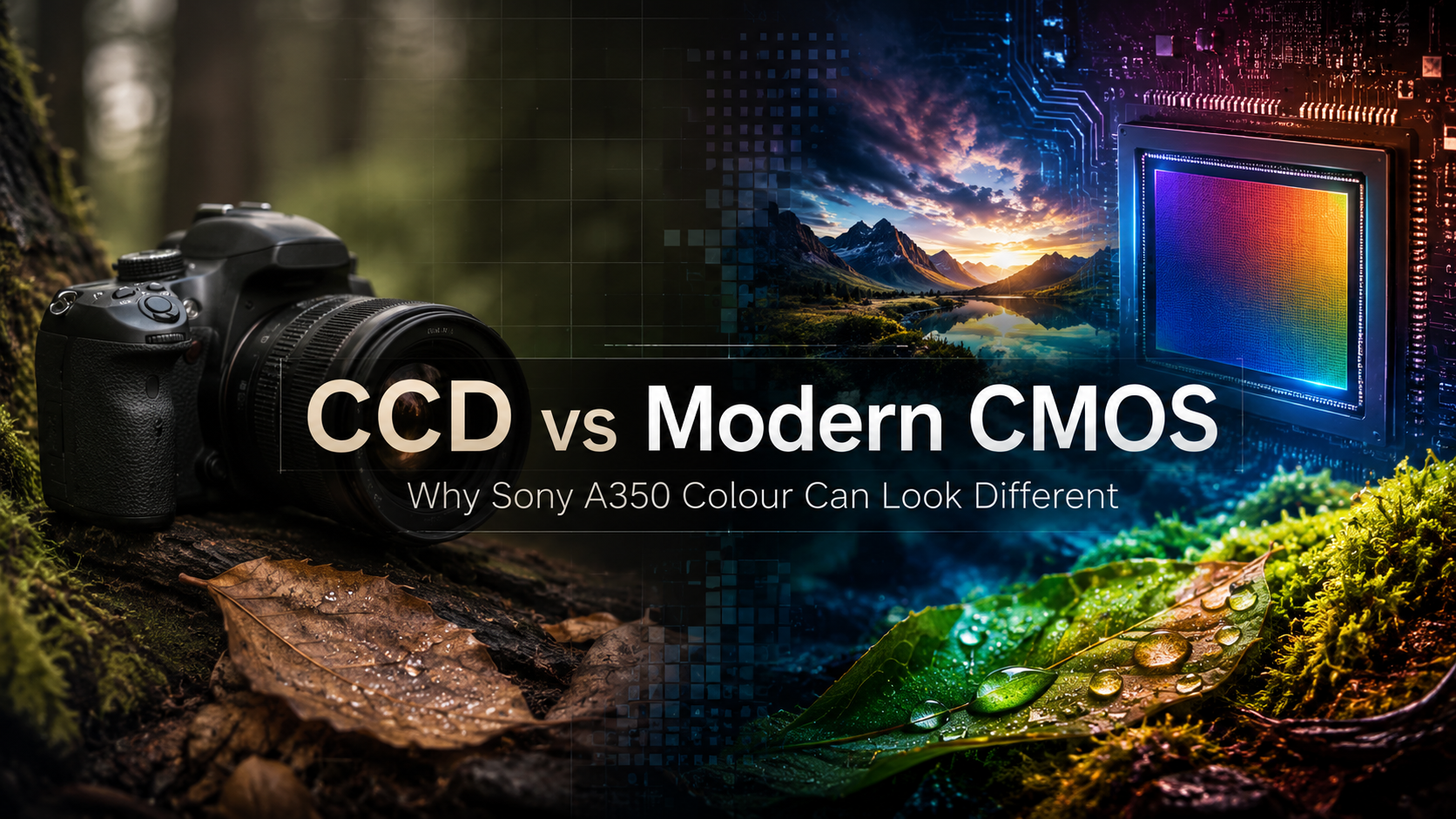 CCD vs Modern CMOS — Sony A350 colour and digital image processing comparison