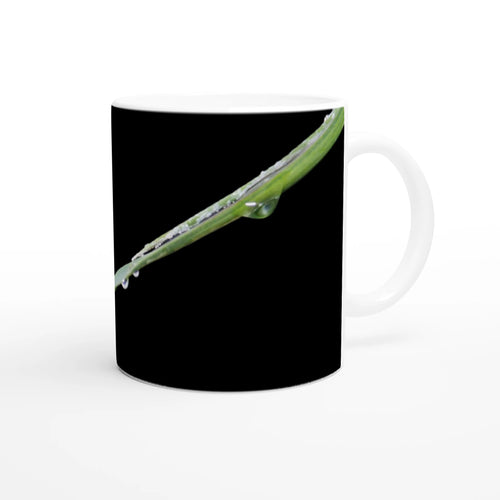 Dewdrop Blade nature photography mug — Nature Noticed product mockup