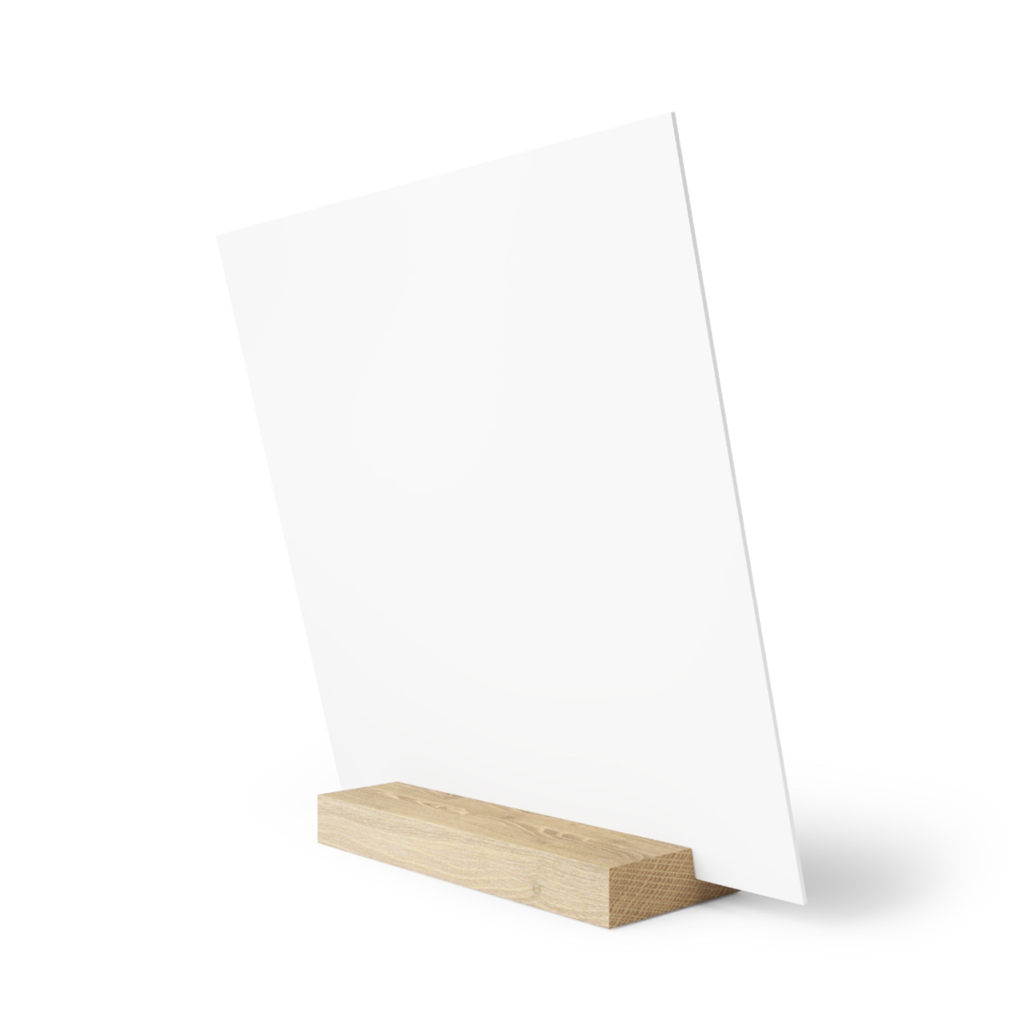 Alternate view of Dramatic Cloudscape Gallery Board with Oak Stand