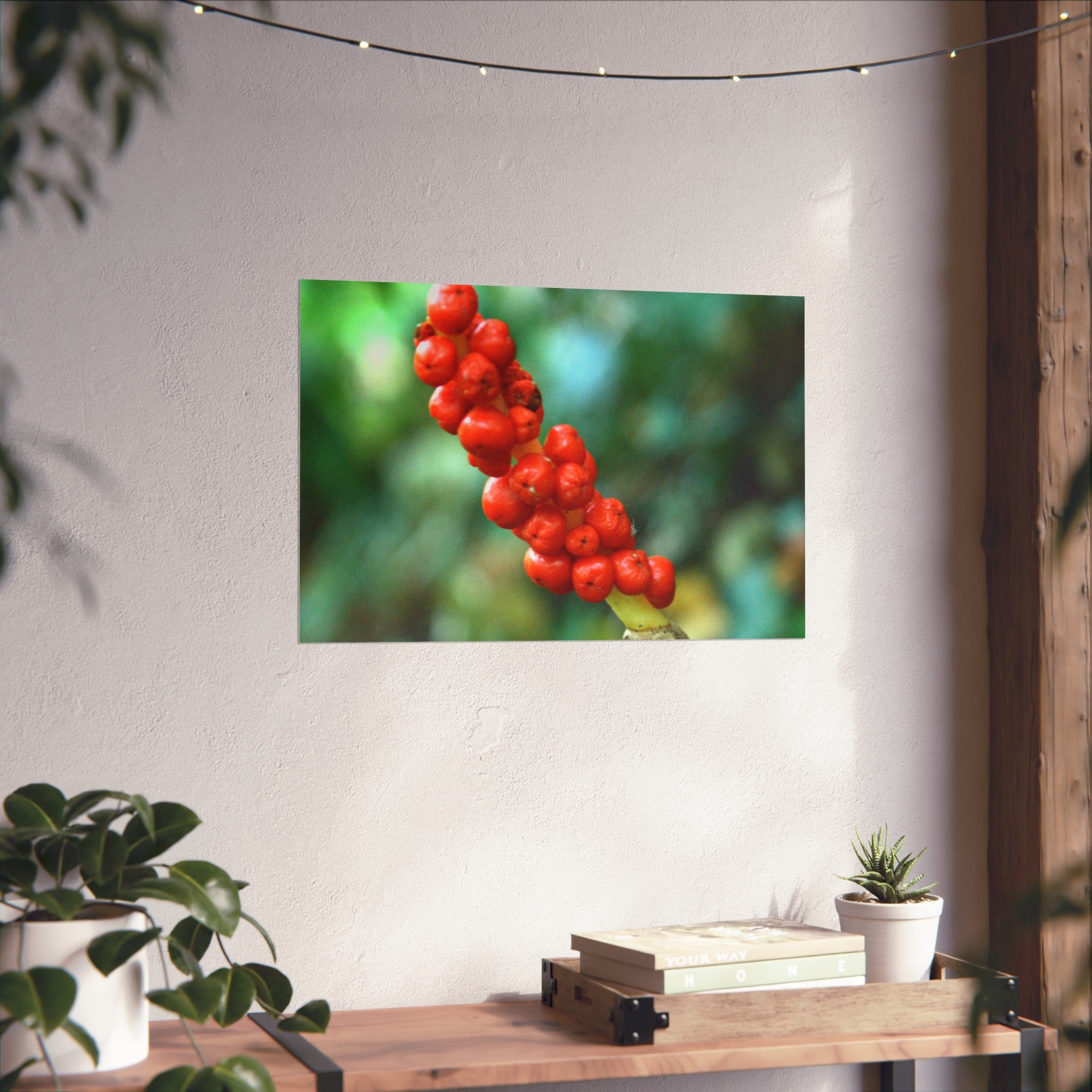 Scarlet Berries Fine Art Poster — Original Botanical Photography
