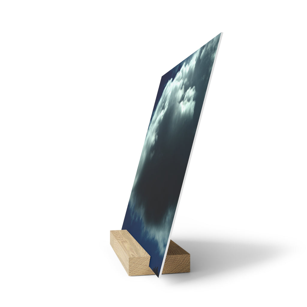 Dramatic Cloudscape Gallery Board with Oak Stand — Original Sky Photography