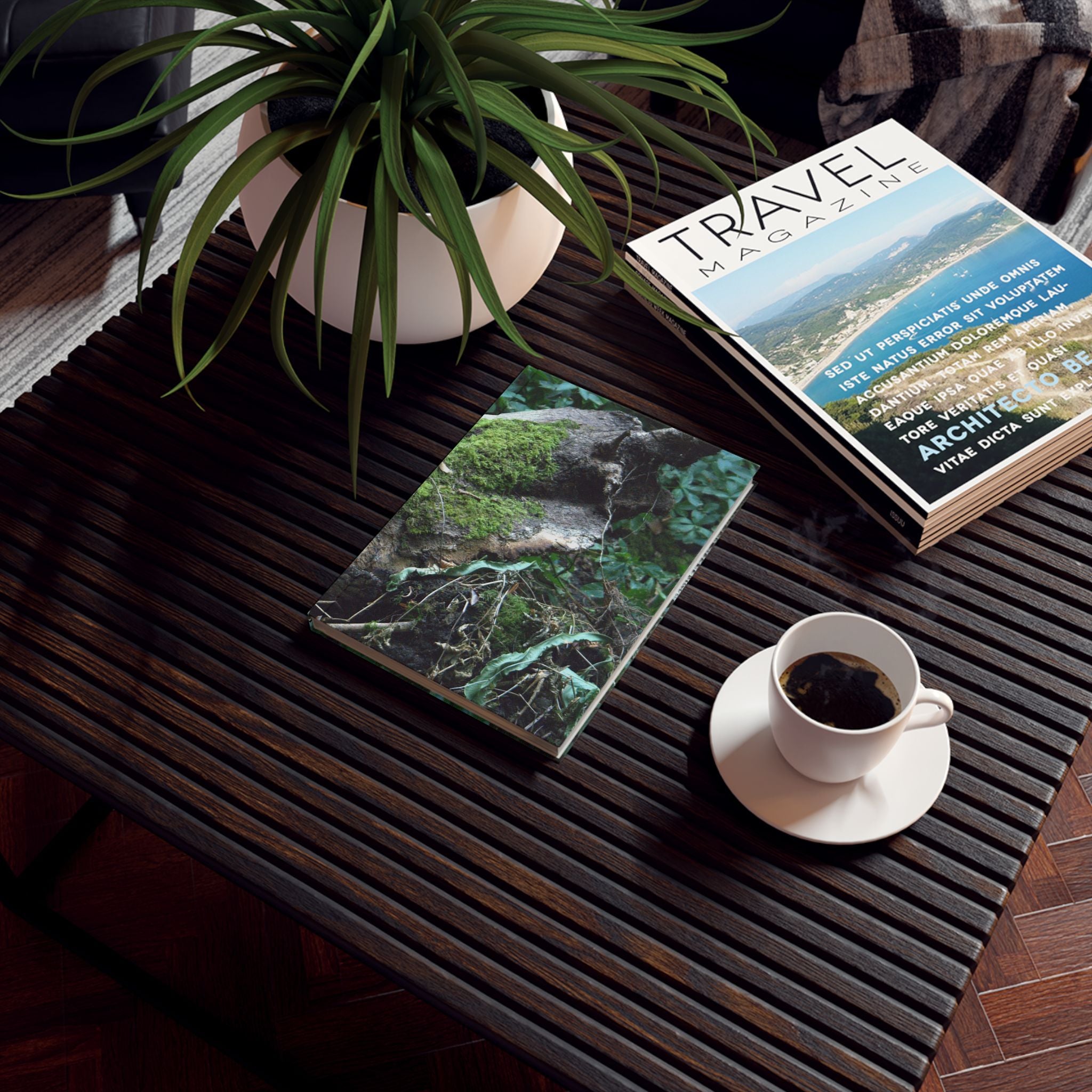Mossy Woodland Hardback Journal — Original Forest Photography