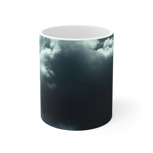 Dramatic cloudscape mug featuring original sky photography
