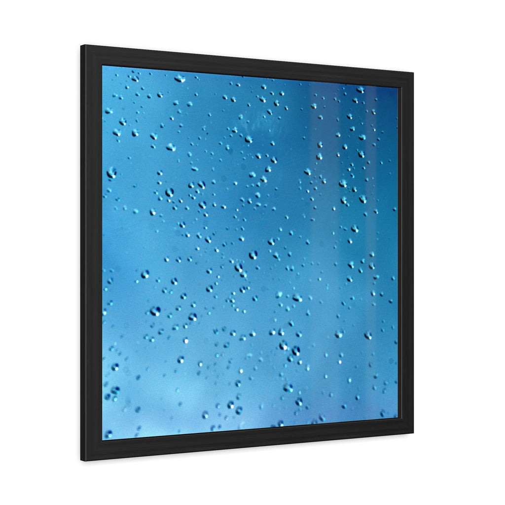 Alternate view of Blue Raindrops Framed Poster