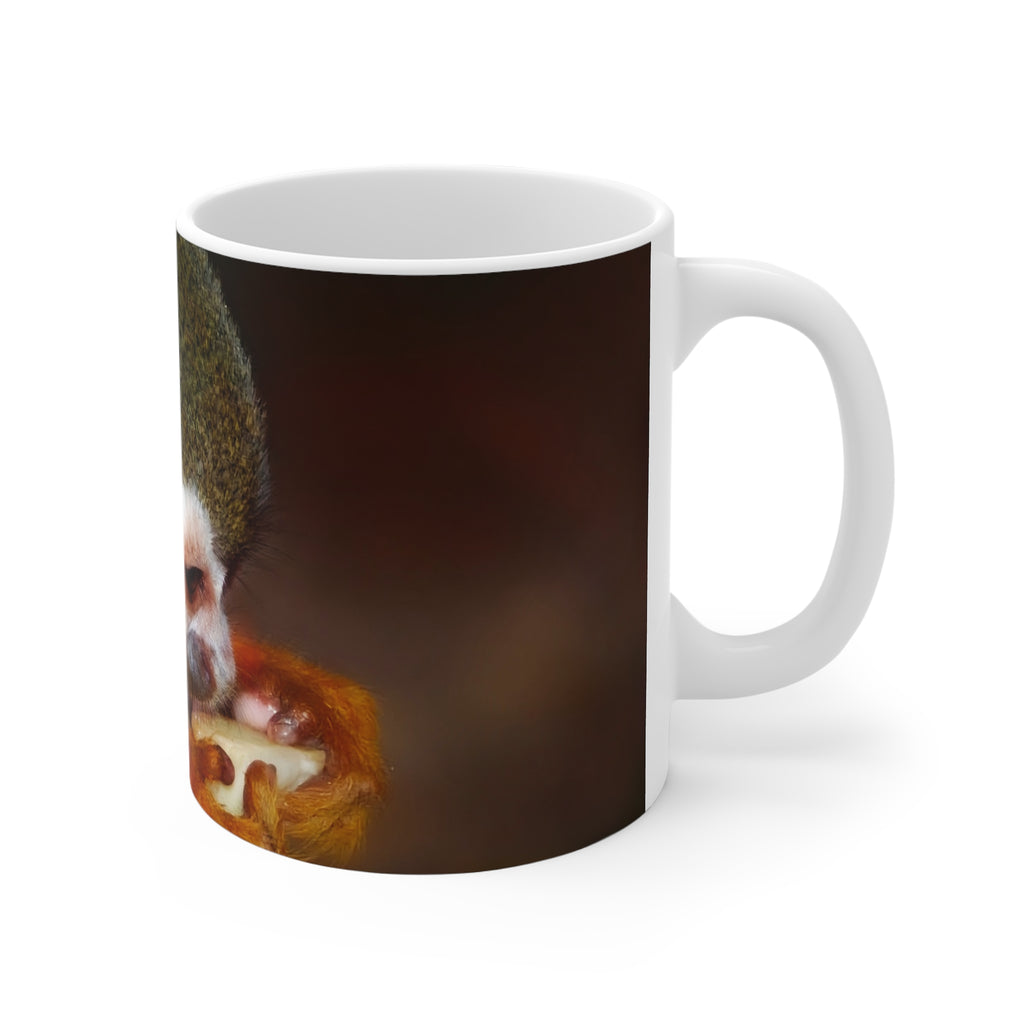 Squirrel Monkey Close-Up Photo Mug