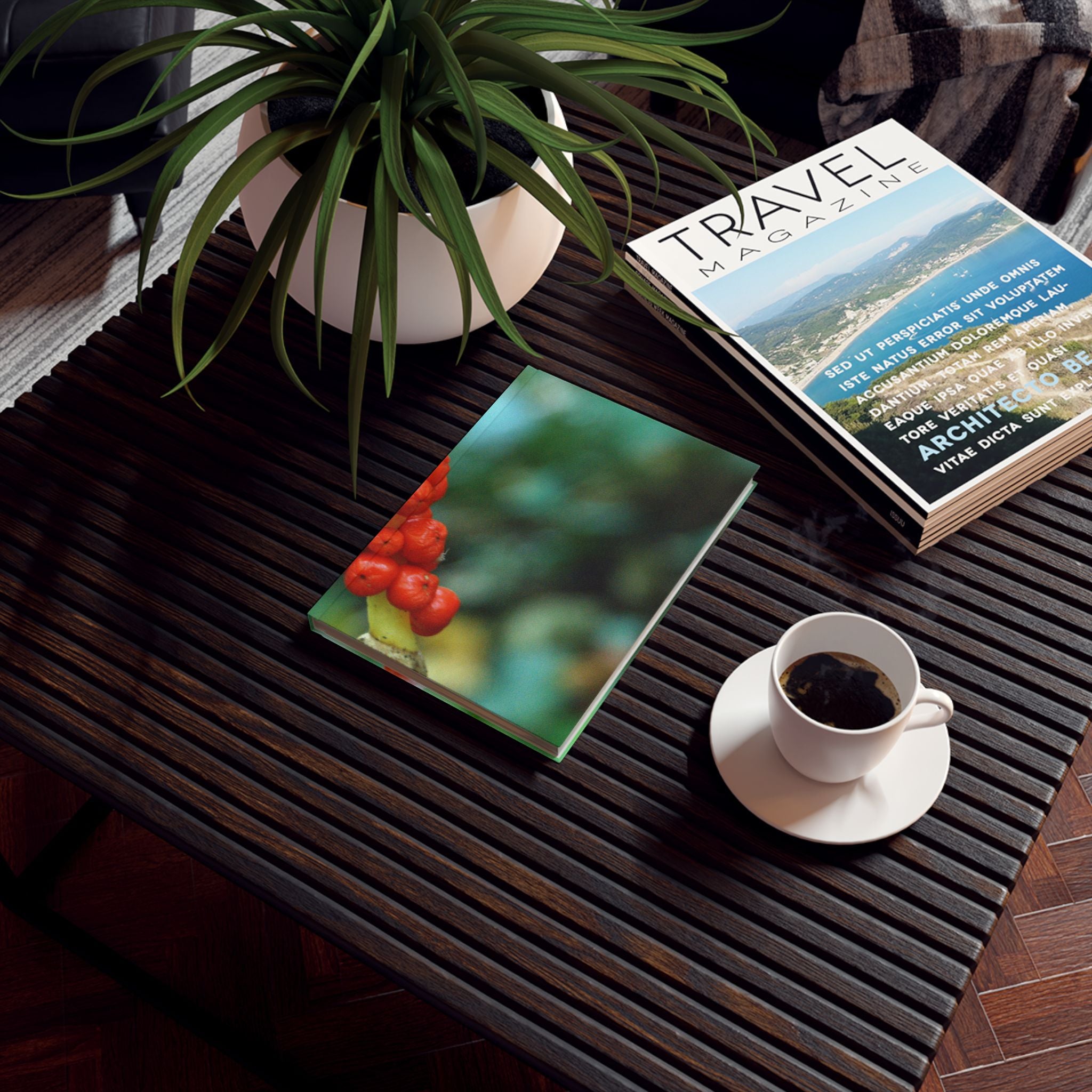 Scarlet Berries Hardback Journal — Original Botanical Photography