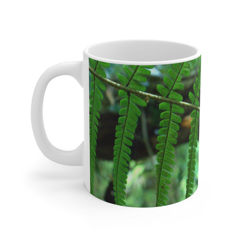 Fern Botanical Green Photo Mug