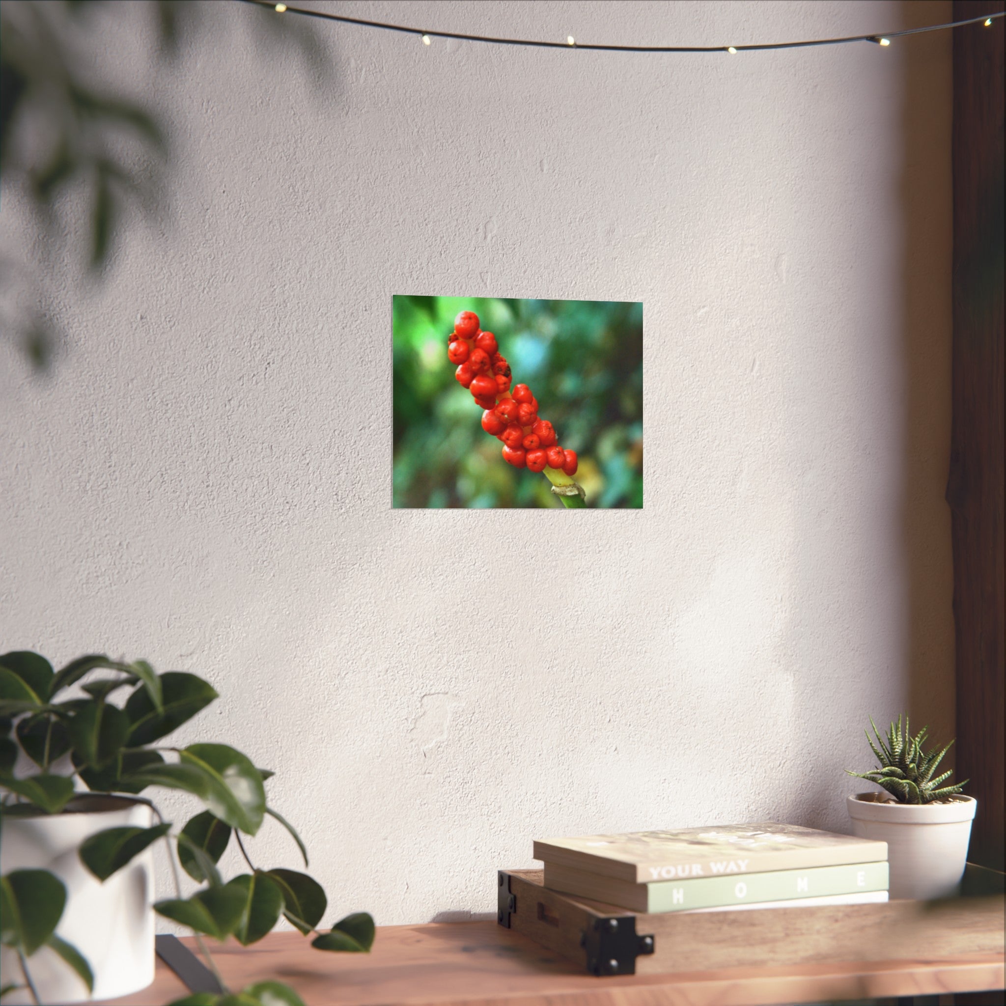 Scarlet Berries Fine Art Poster — Original Botanical Photography