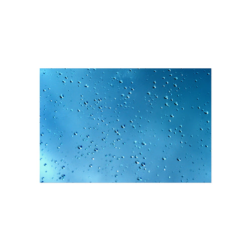 Alternate view of Blue Raindrops Fine Art Poster