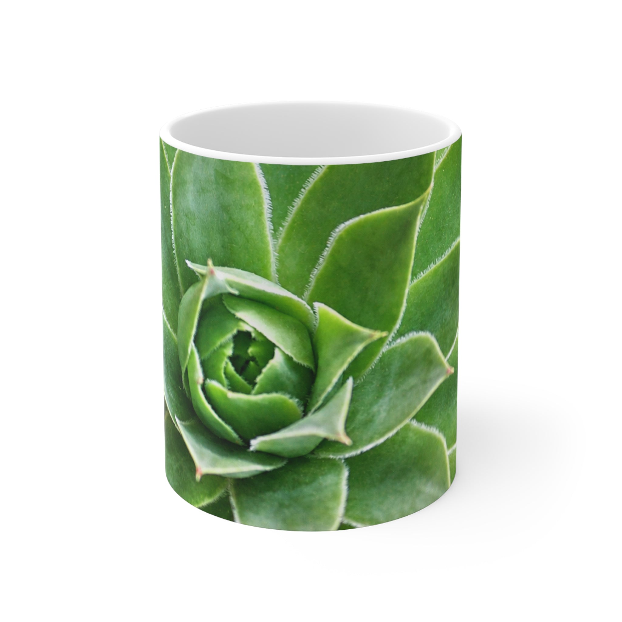 Succulent Botanical Greenery Photo Mug
