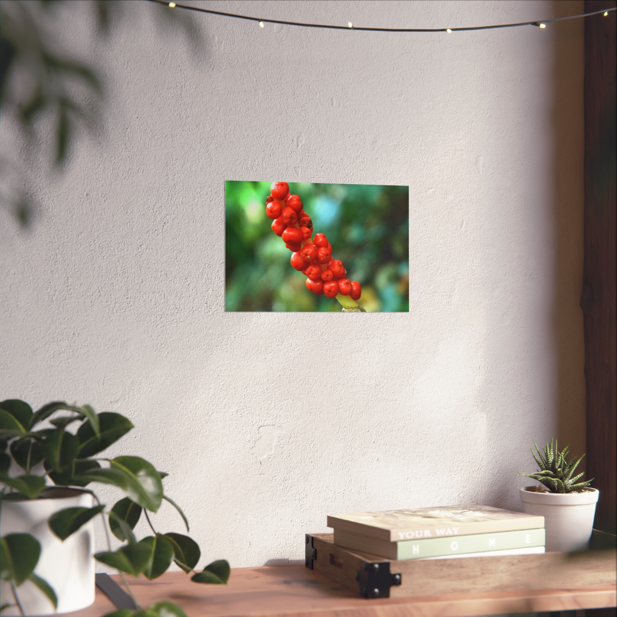 Scarlet Berries Fine Art Poster — Original Botanical Photography