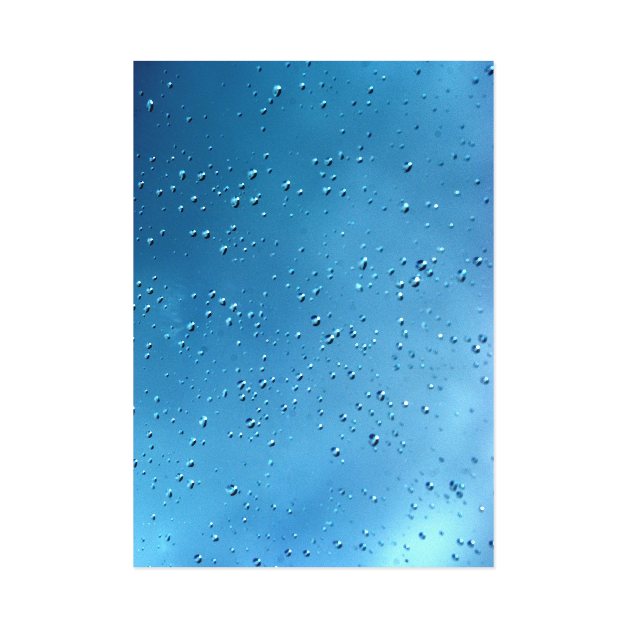 Blue Raindrop Fine Art Post Card