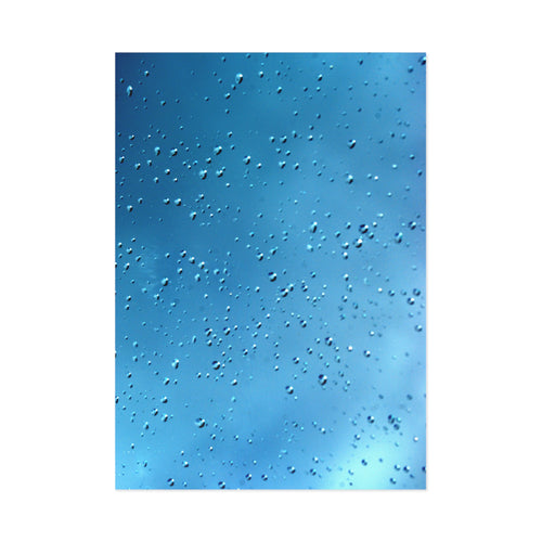 Blue Raindrop Fine Art Post Card