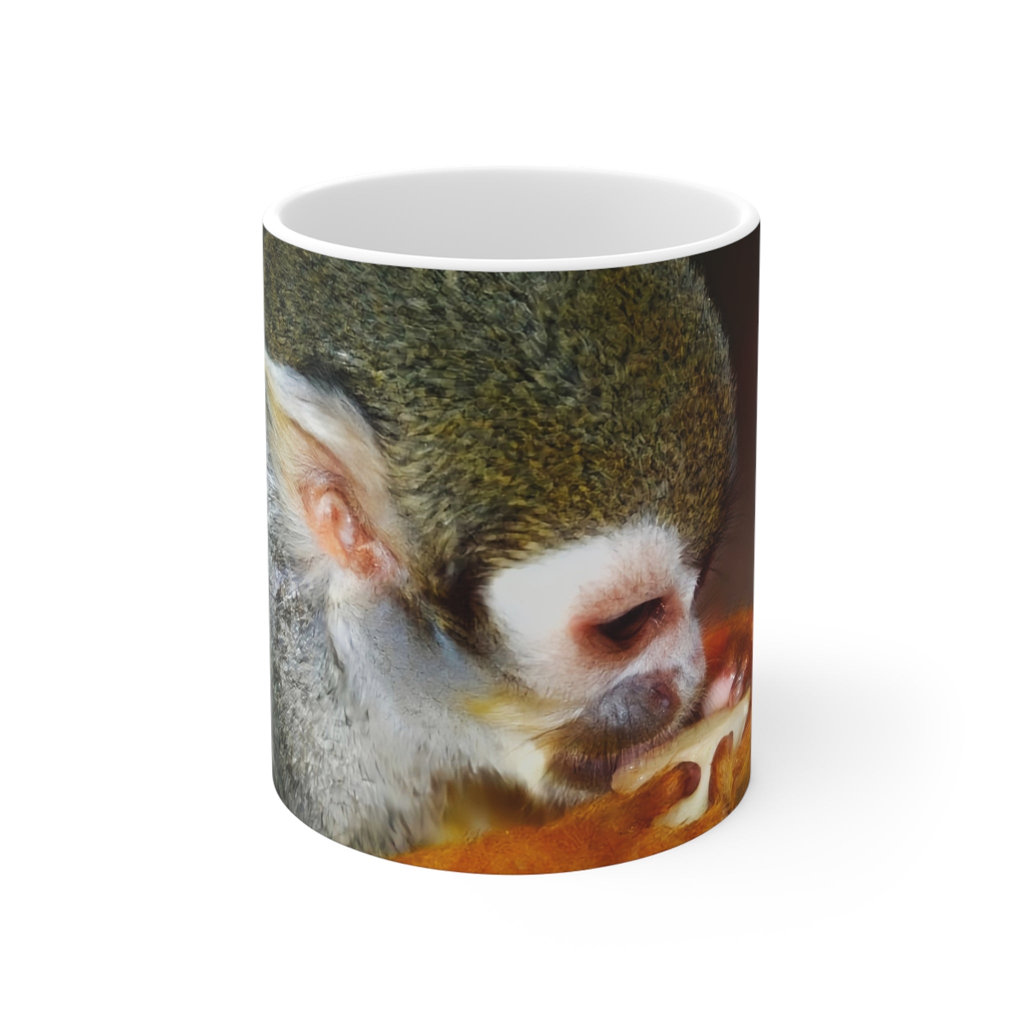 Squirrel Monkey Close-Up Photo Mug