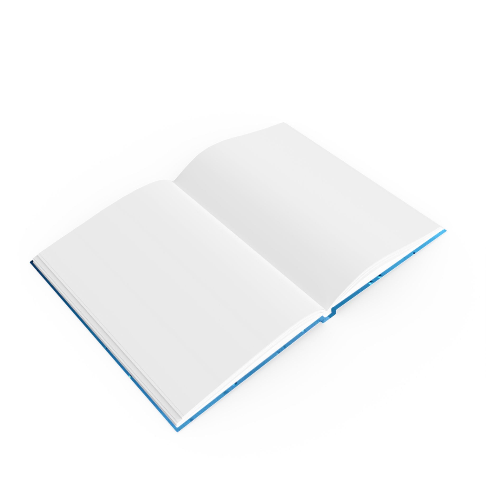 Blue Raindrops Hardback Journal — Original Nature Photography