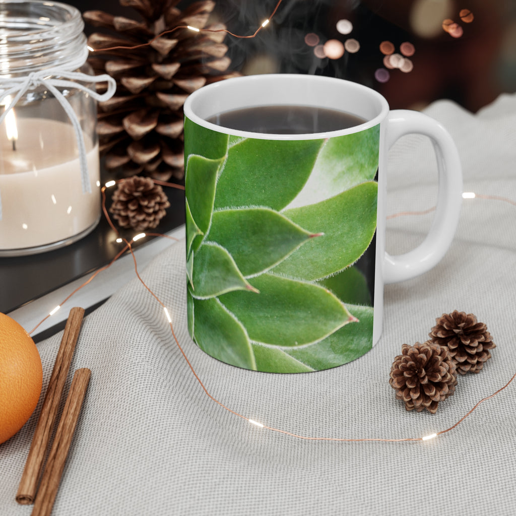 Succulent Botanical Greenery Photo Mug