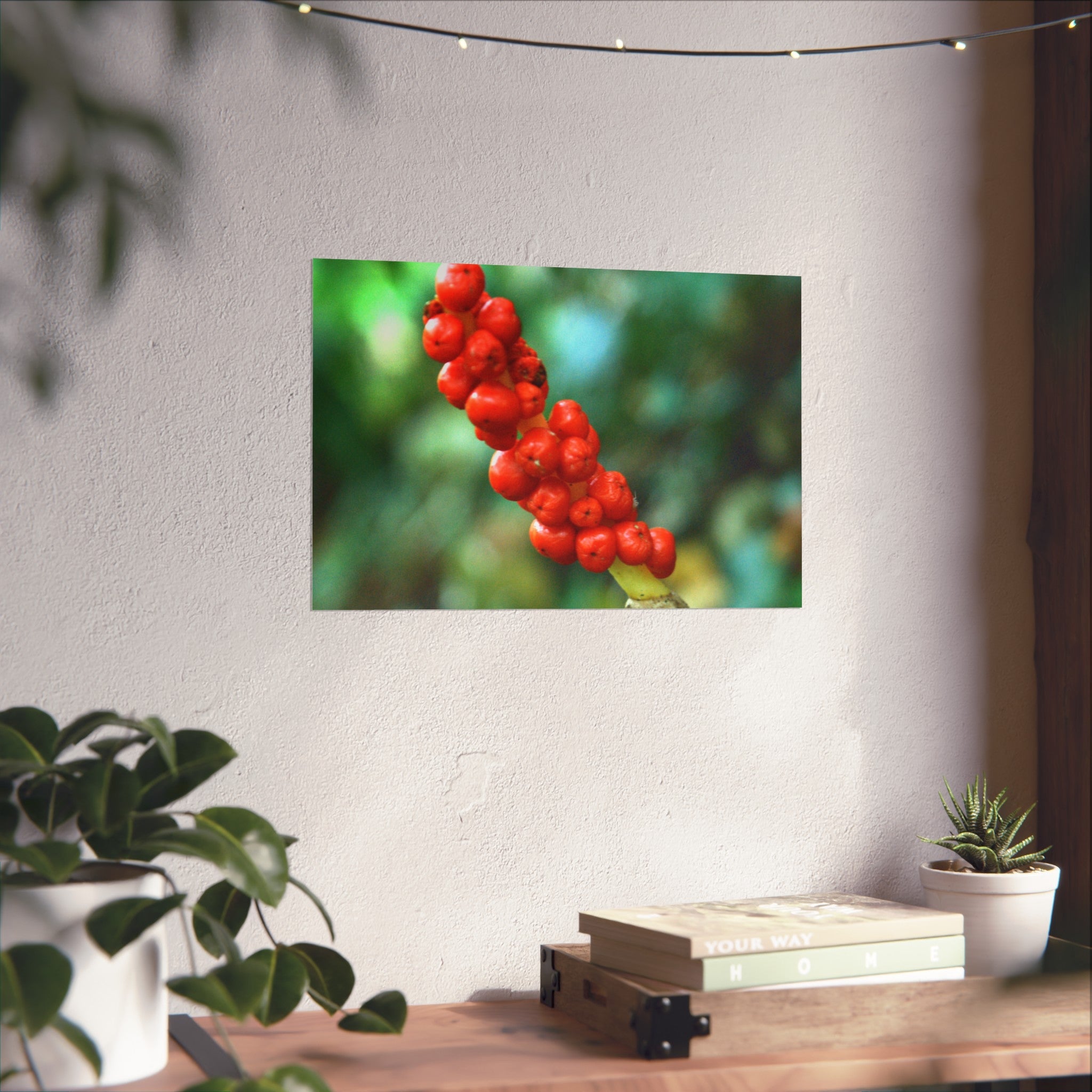 Scarlet Berries Fine Art Poster — Original Botanical Photography