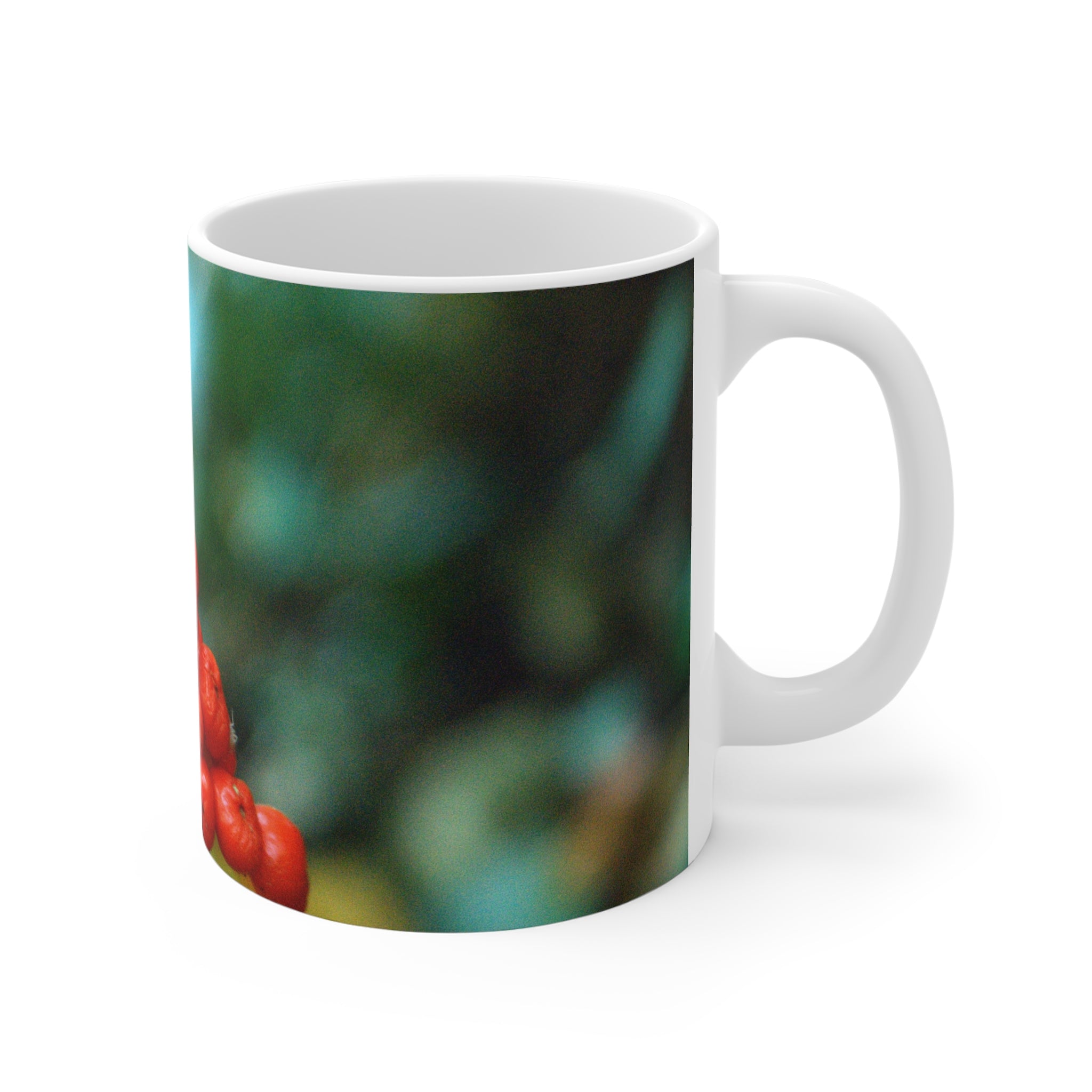 Scarlet Woodland Berries 11oz Mug — Original Nature Photography