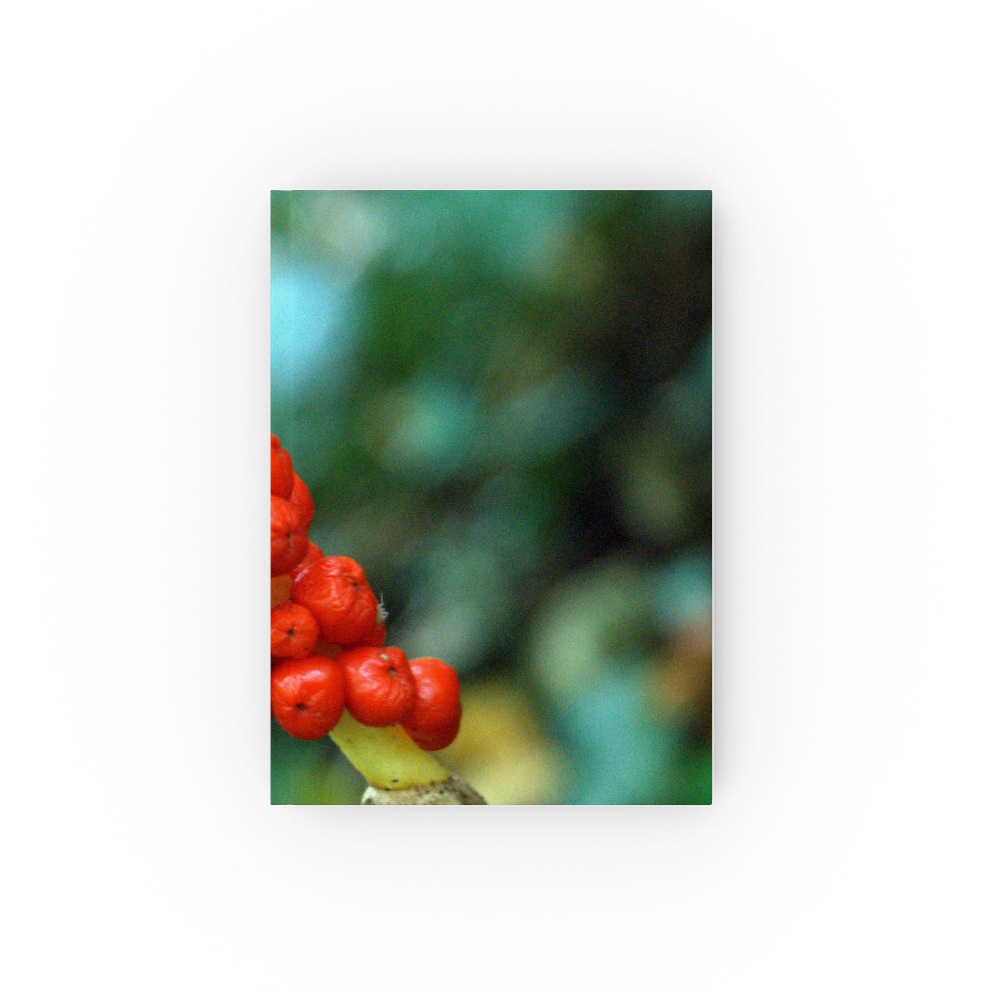 Scarlet Berries hardback journal featuring original botanical photography